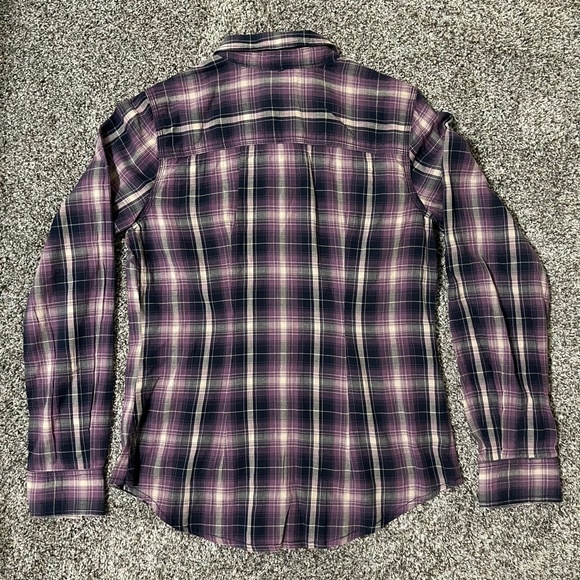 Carhartt Women's purple plaid button down shirt, new with tags - Picture 5 of 12